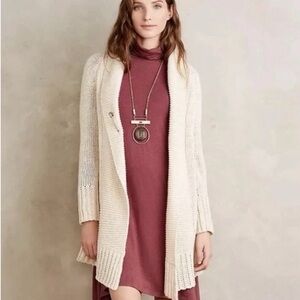 Anthropologie Angel of the North Fidus Cardigan Ivory Small